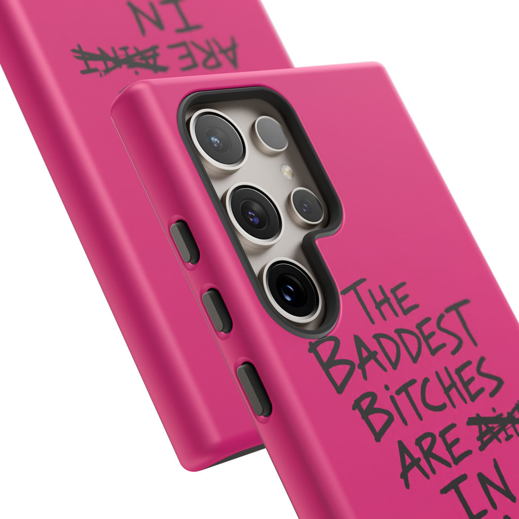 "The Baddest B*tches Are In Pogradec" Hot Pink Case