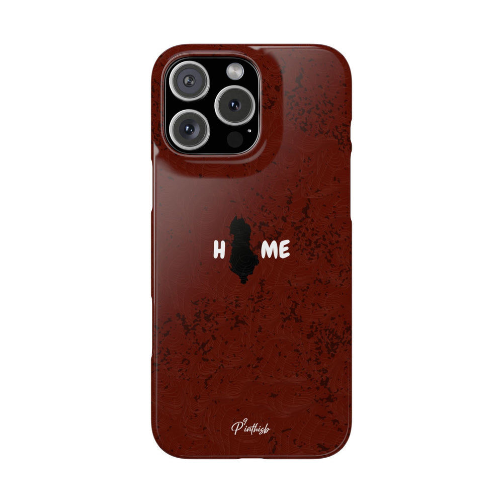 "HOME" Albania Snap Case