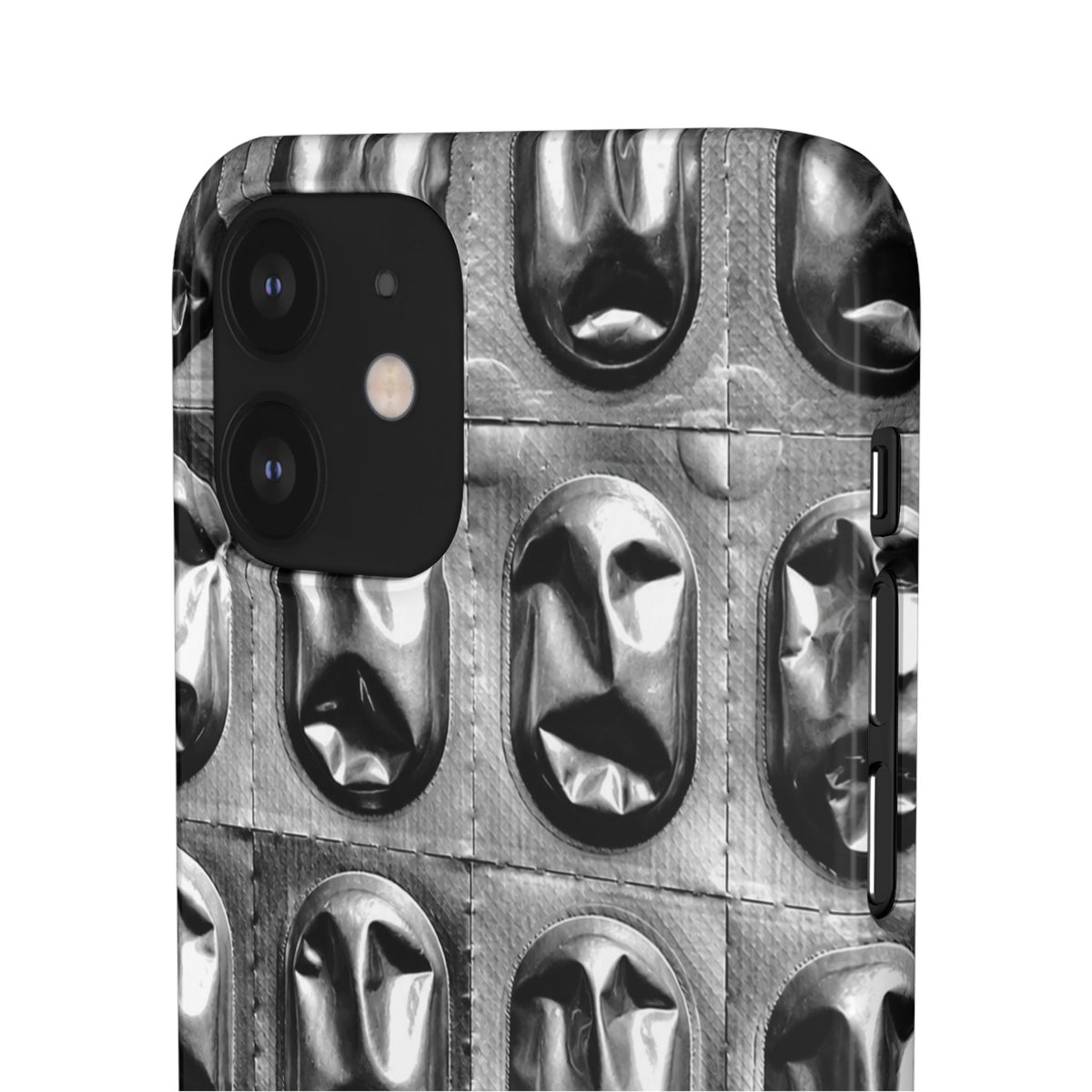 Metallic Mask Grid Snap Case