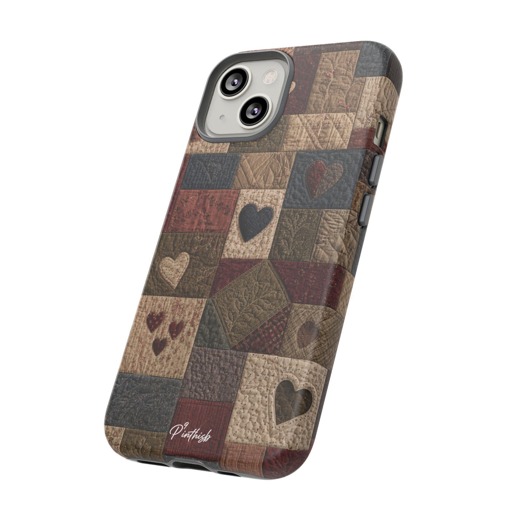 Patchwork Hearts Phone Case