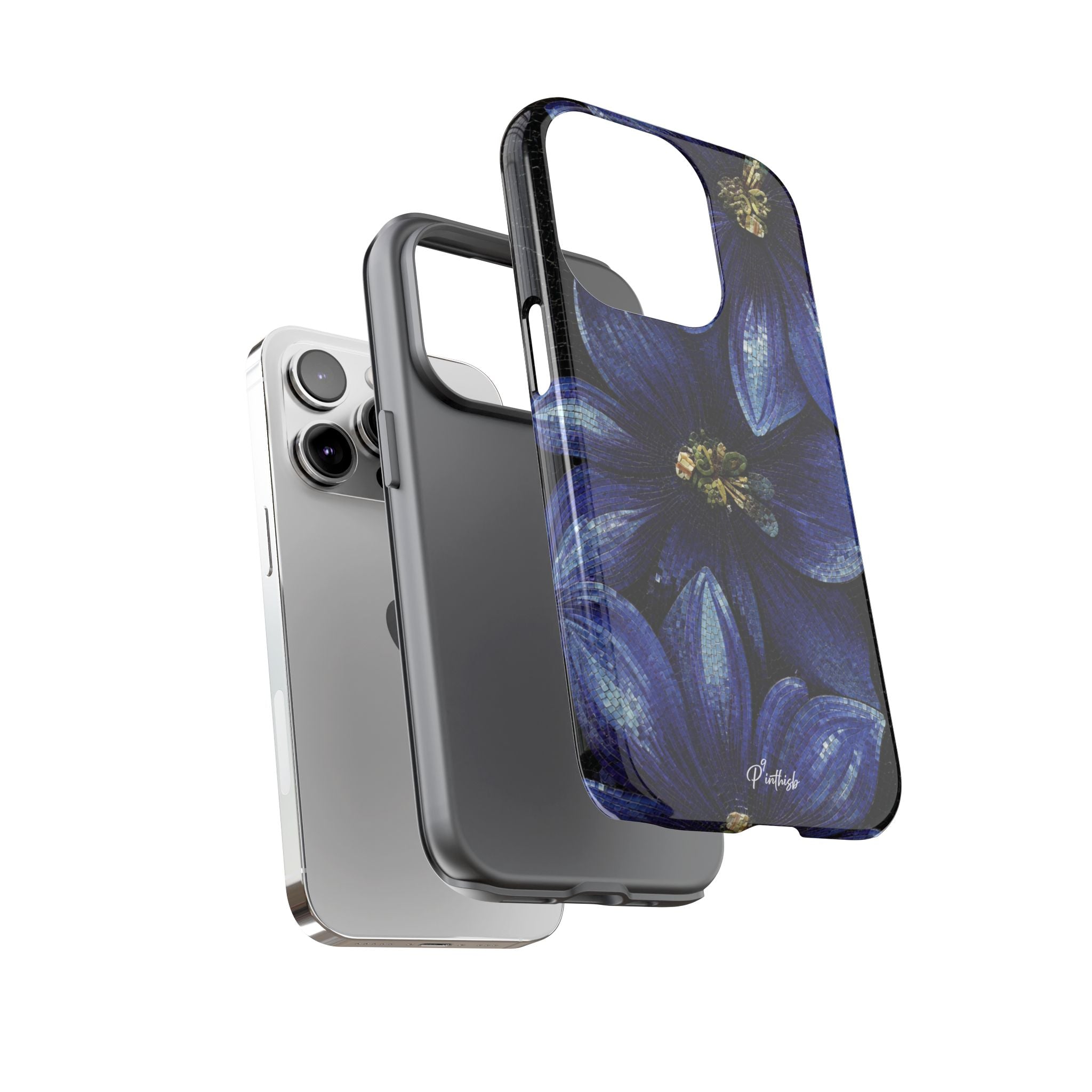 Blue Floral Tough Case