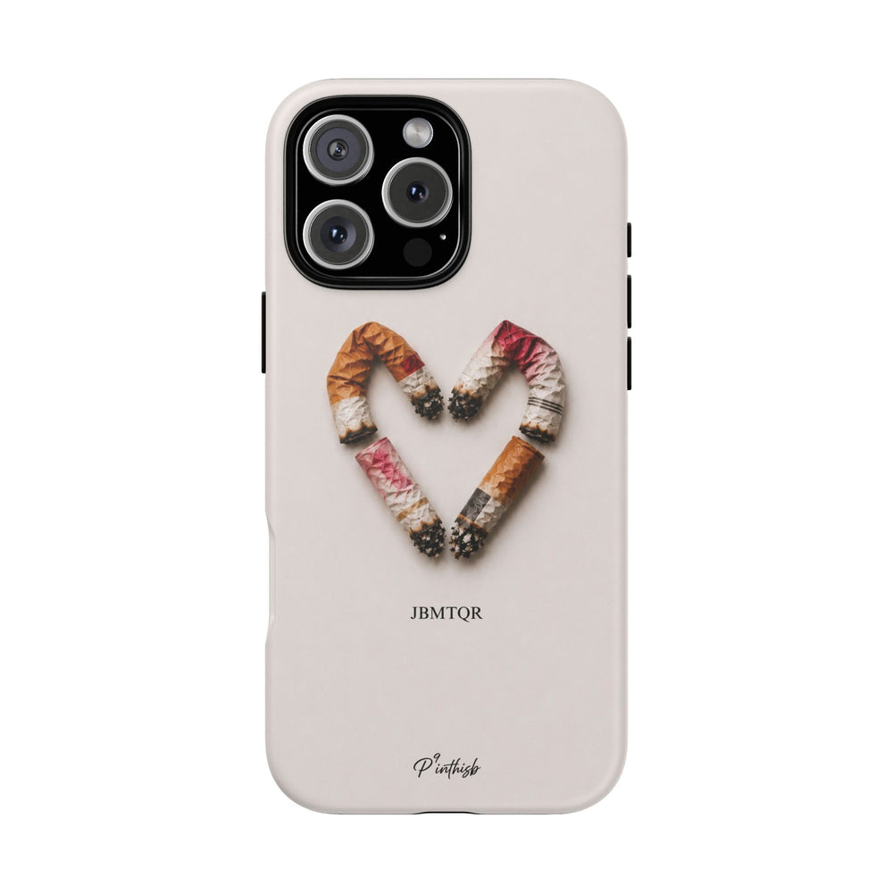 Cigarette Heart Butts "JBMTQR" Tough Case