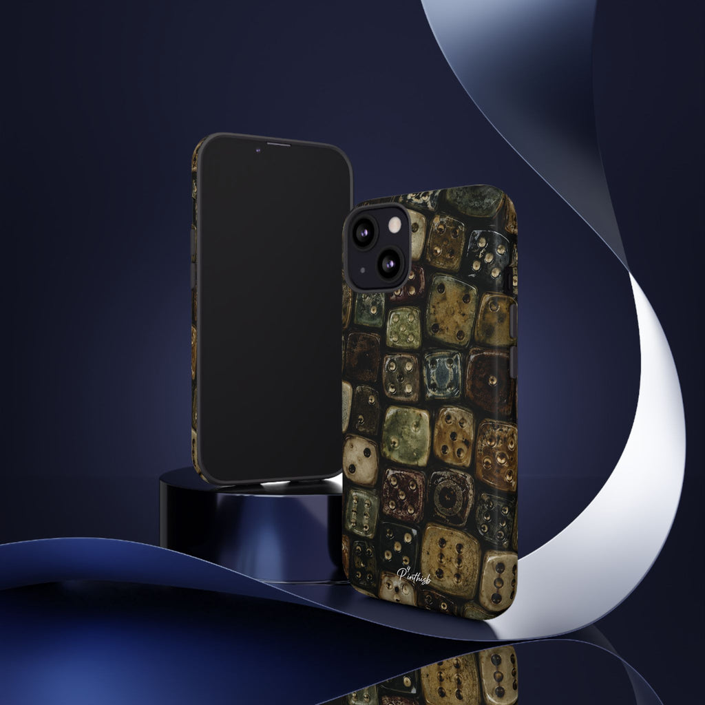 Vintage Dice Tile Phone Case