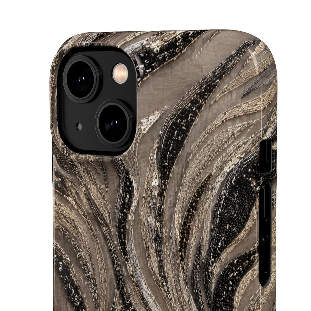 Neutral Swirl Protective Snap Case