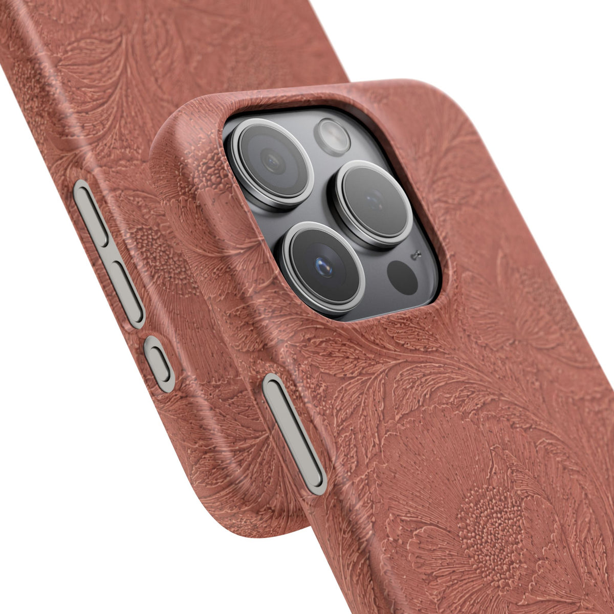 Embossed Floral Snap Case