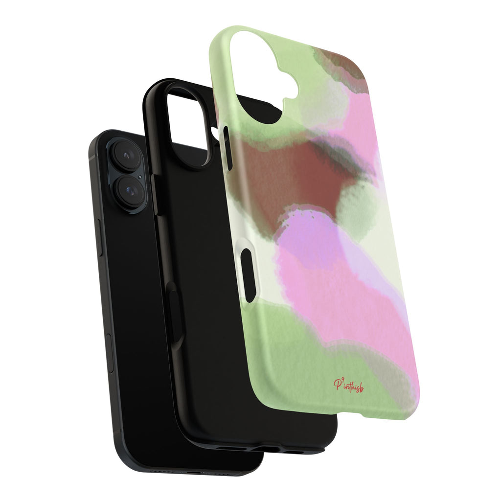 Abstract Pastel Camouflage Tough Phone Case