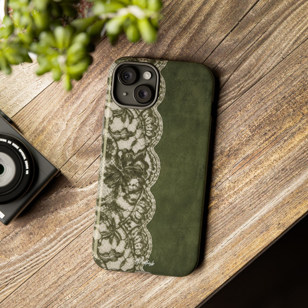 Olive Lace Tough Case