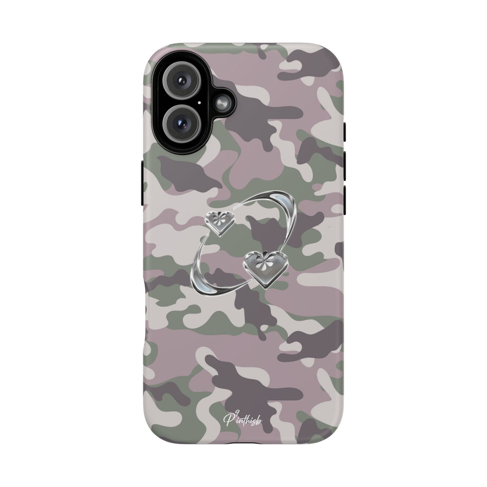 Camouflage Heart Tough Phone Case