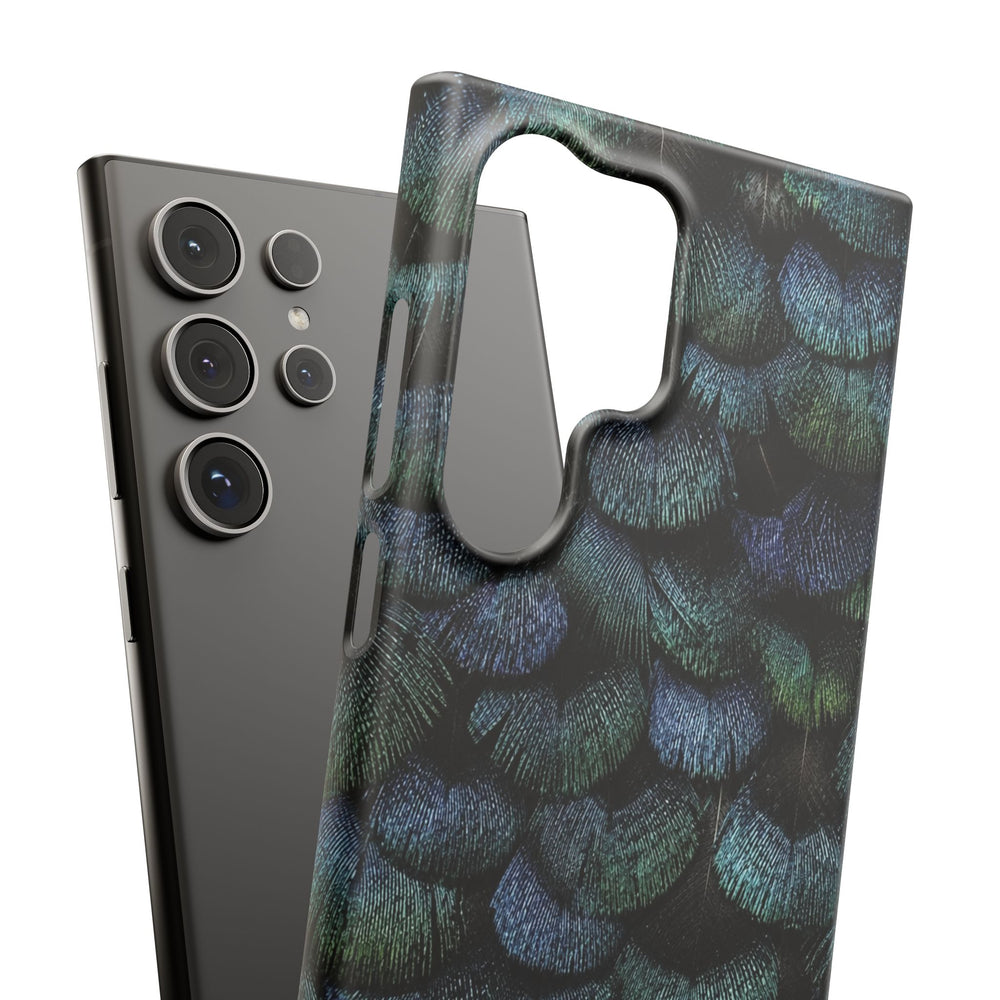 Iridescent Feather Snap Case