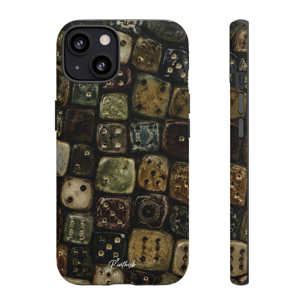Vintage Dice Tile Phone Case