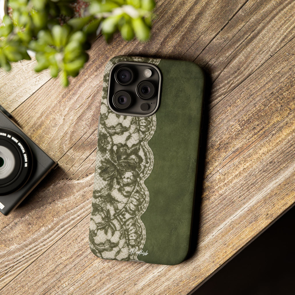 Olive Lace Tough Case