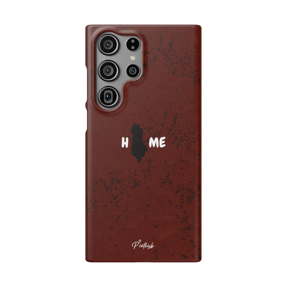 "HOME" Albania Snap Case