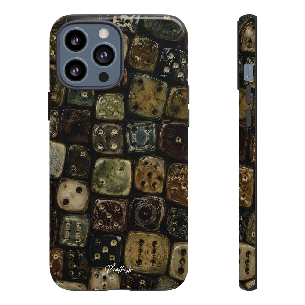 Vintage Dice Tile Phone Case
