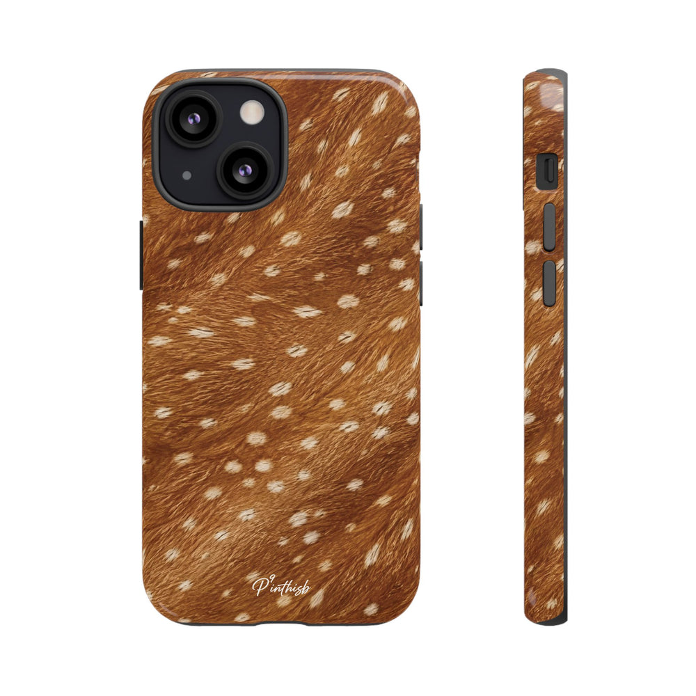 Caramel Deer Pattern Tough Case