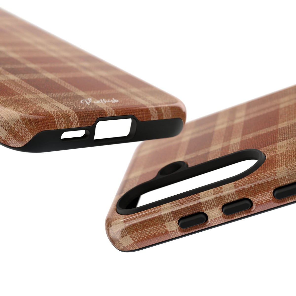 Rustic Brown Cozy Plaid Tough Case