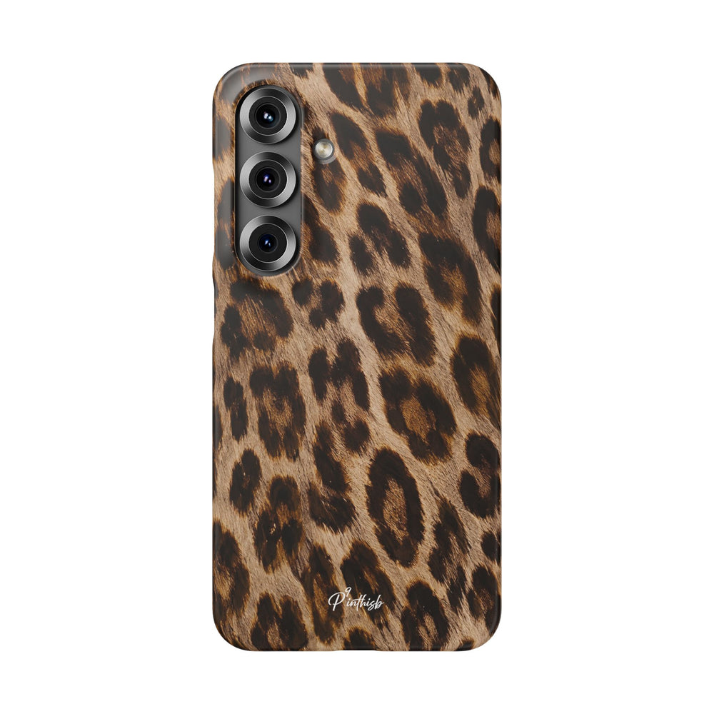 Leopard Print Snap Phone Case