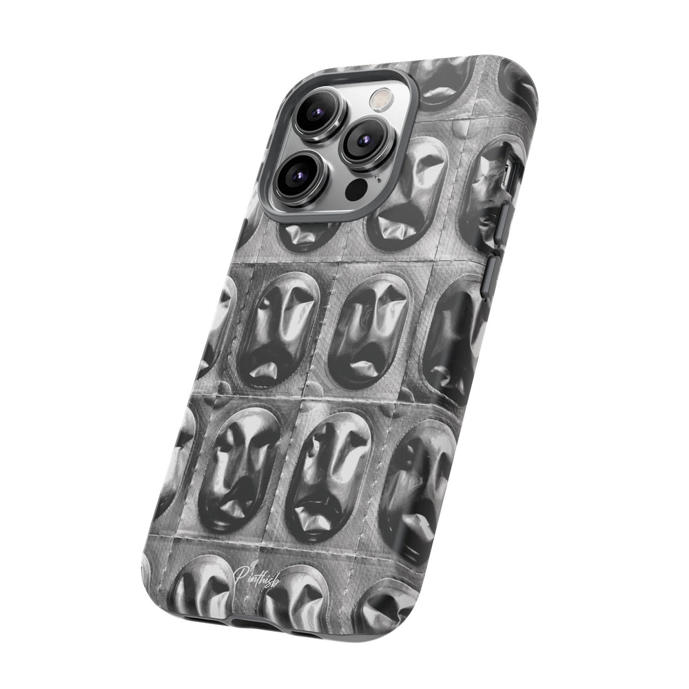 Metallic Mask Grid Tough Case