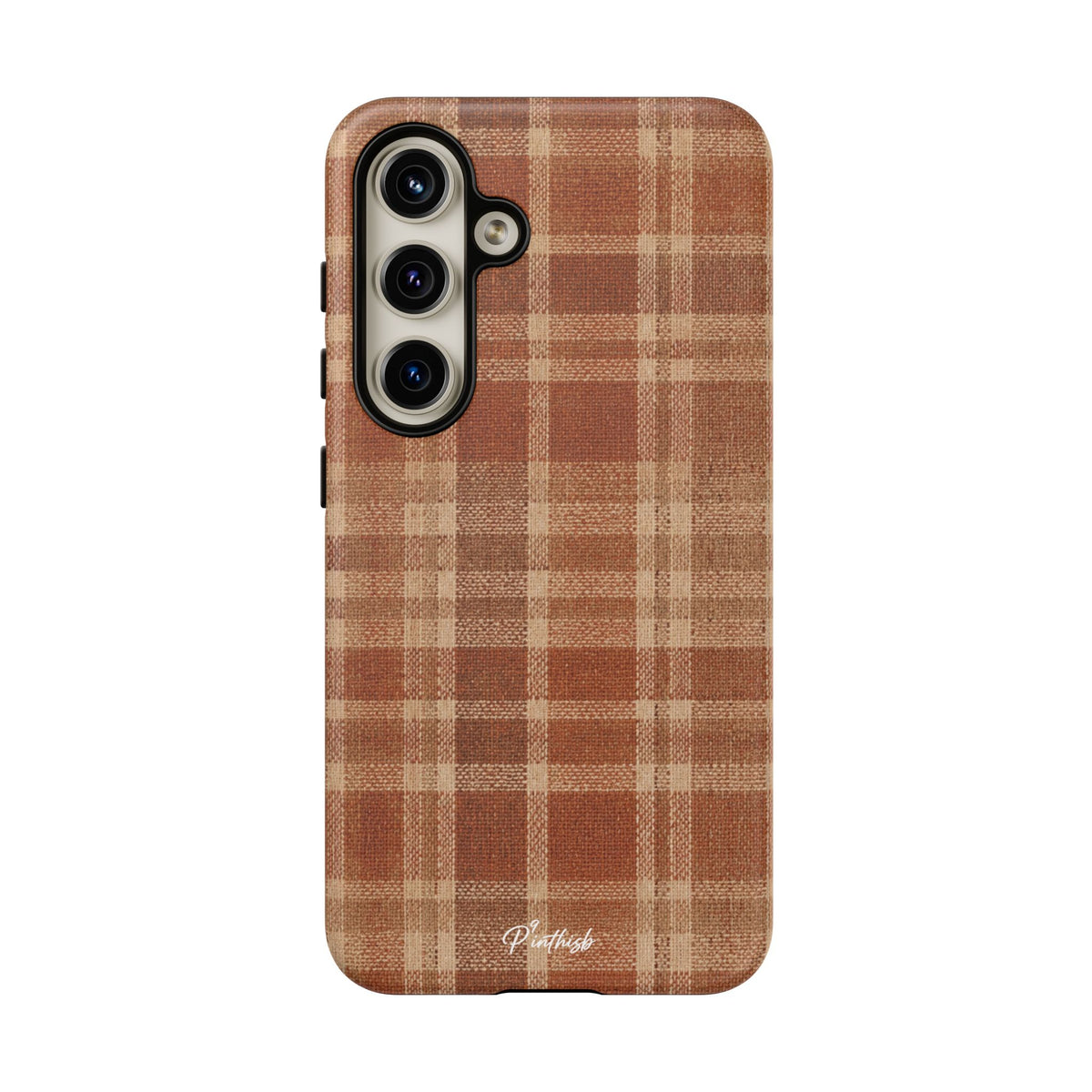 Rustic Brown Cozy Plaid Tough Case