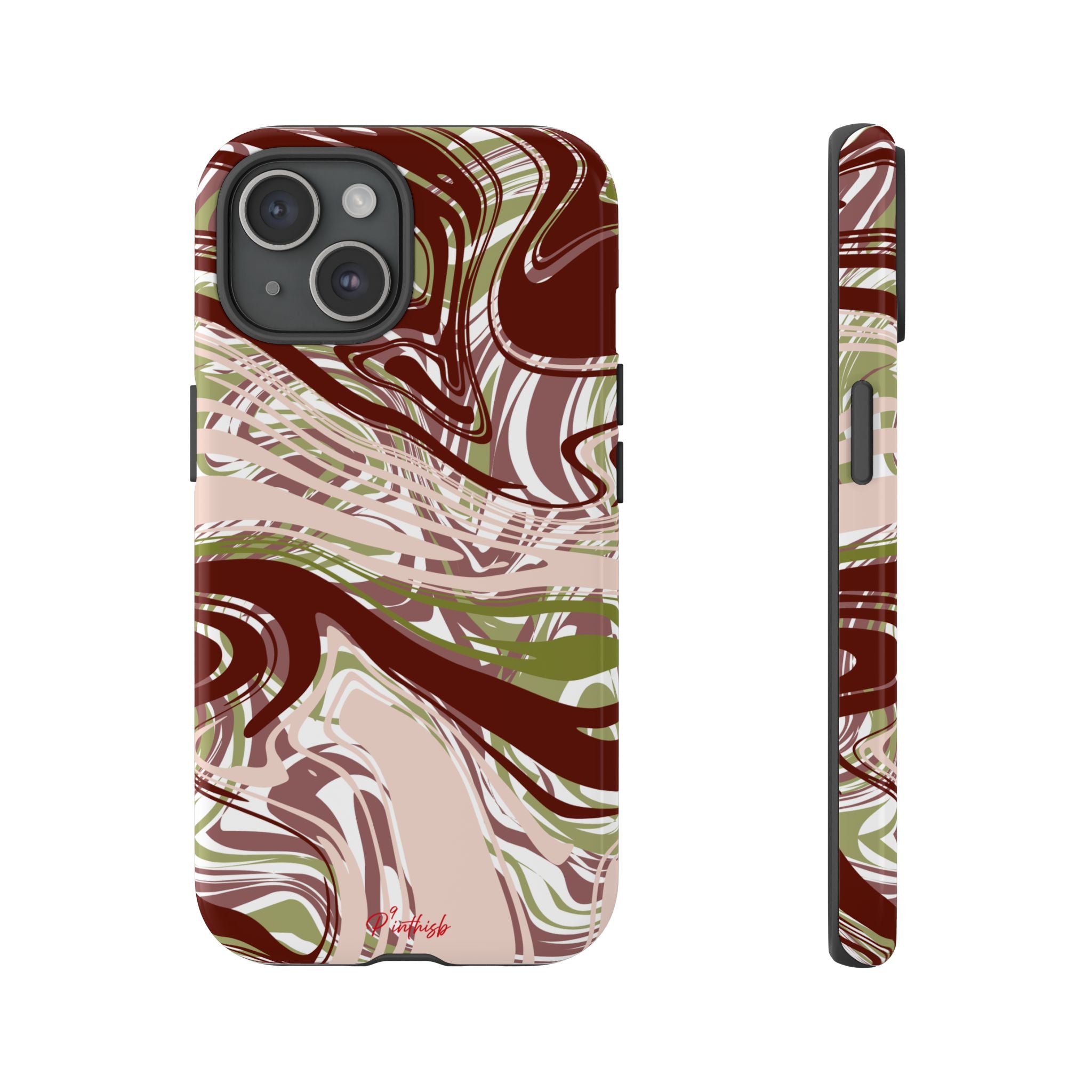 Abstract Marbled Tough Phone Case