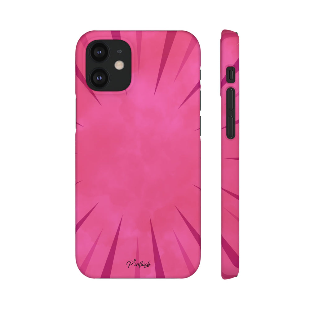 Pink Burst Snap Phone Case
