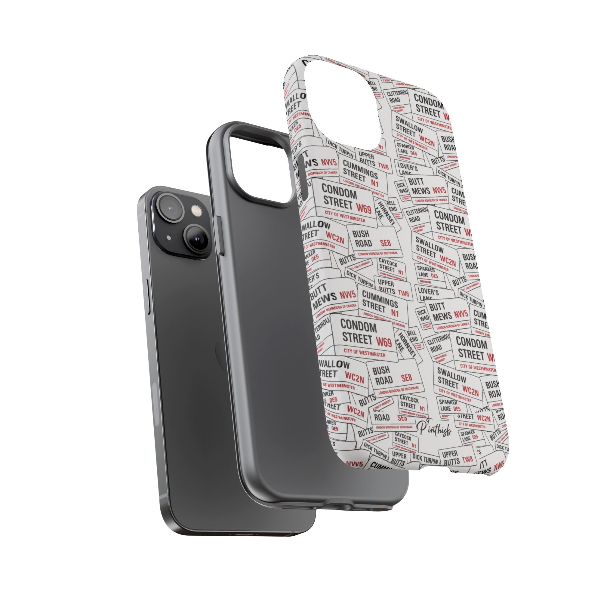 Cheeky London Street Signs Phone Case