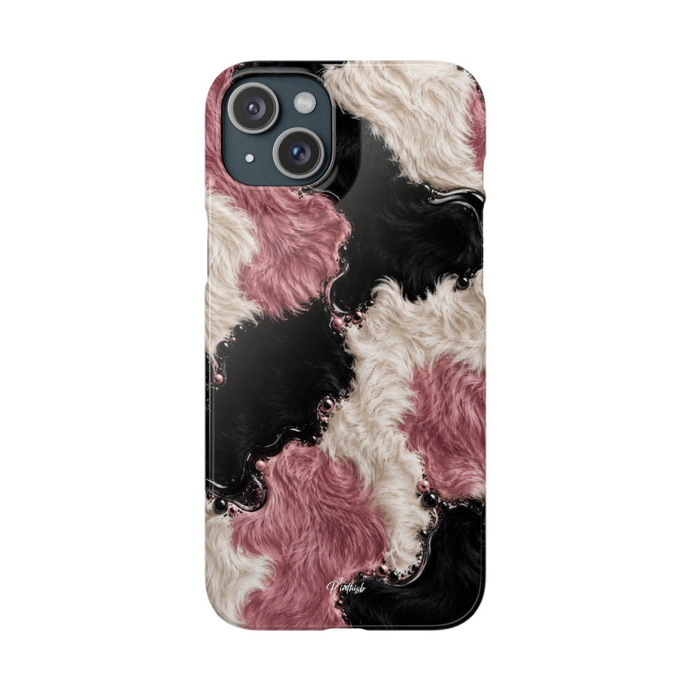 Cow Print Swirl Snap Case