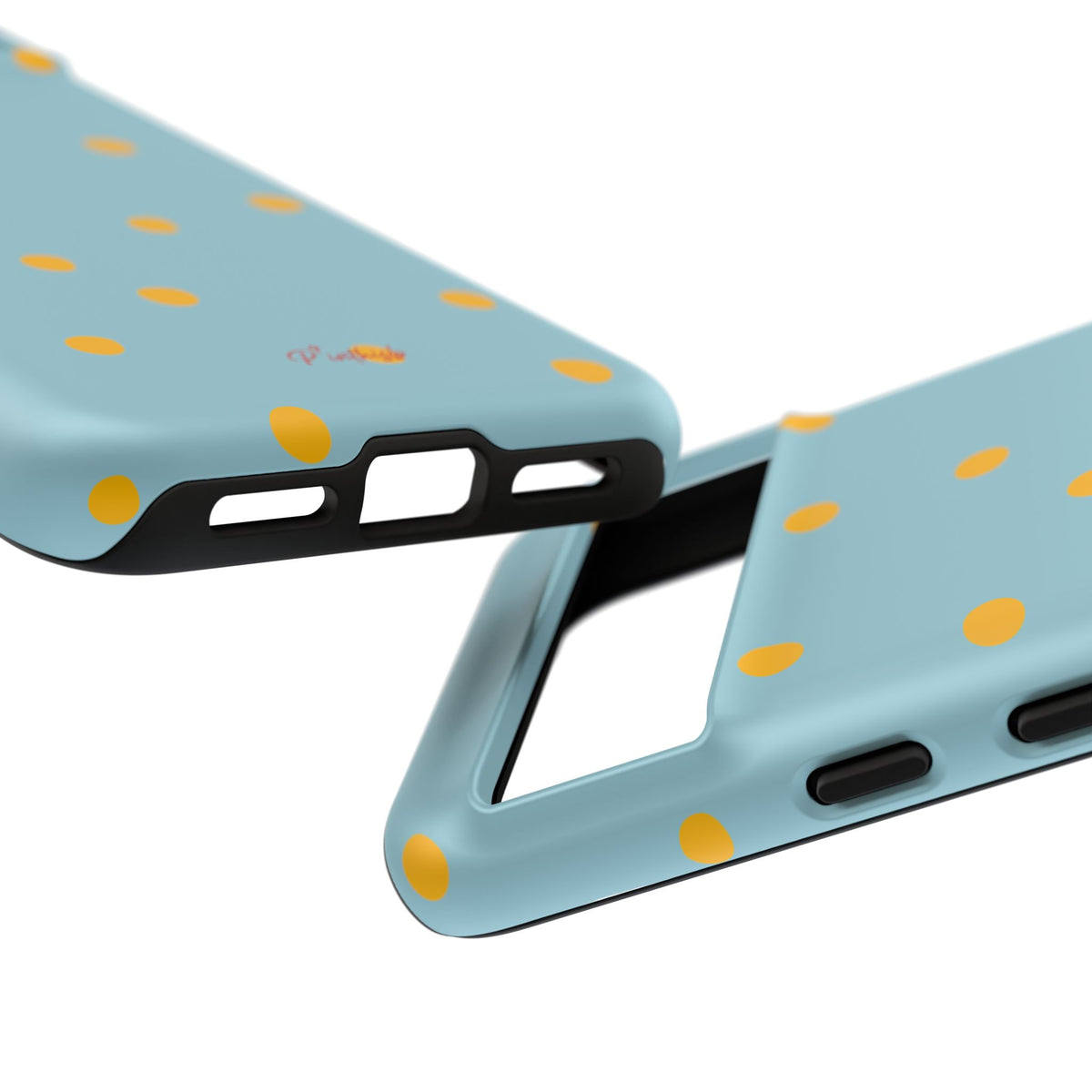 Blue & Yellow Polka Dot Tough Phone Case