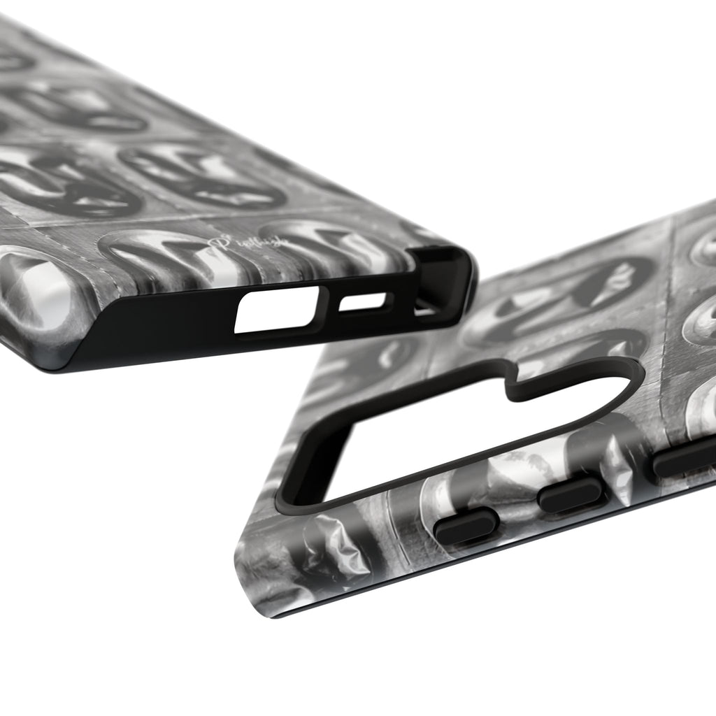 Metallic Mask Grid Tough Case