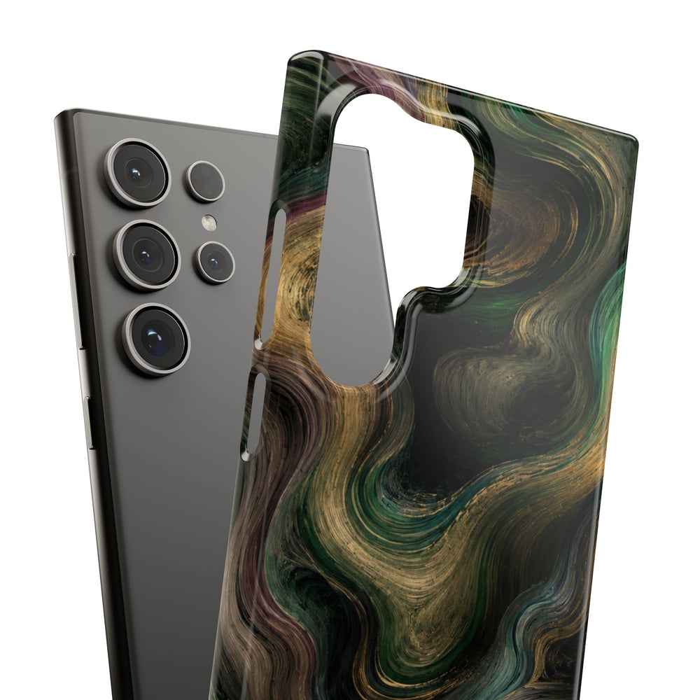 Marbled Forest Snap Phone Case
