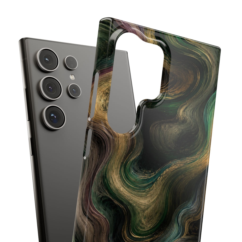 Marbled Forest Snap Phone Case