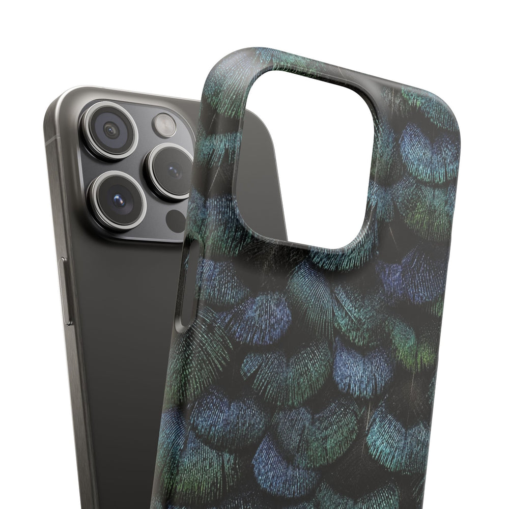 Iridescent Feather Snap Case