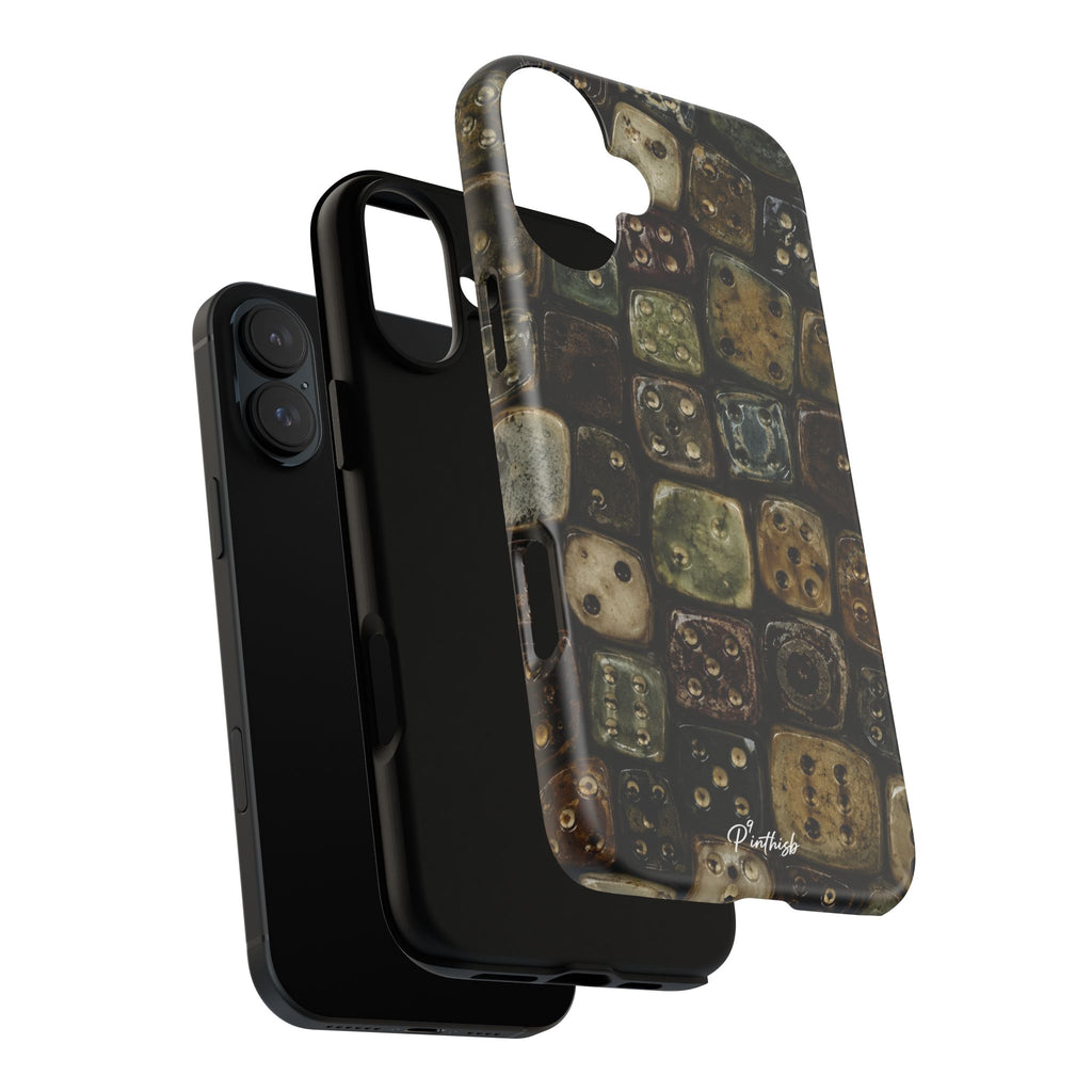 Vintage Dice Tile Phone Case