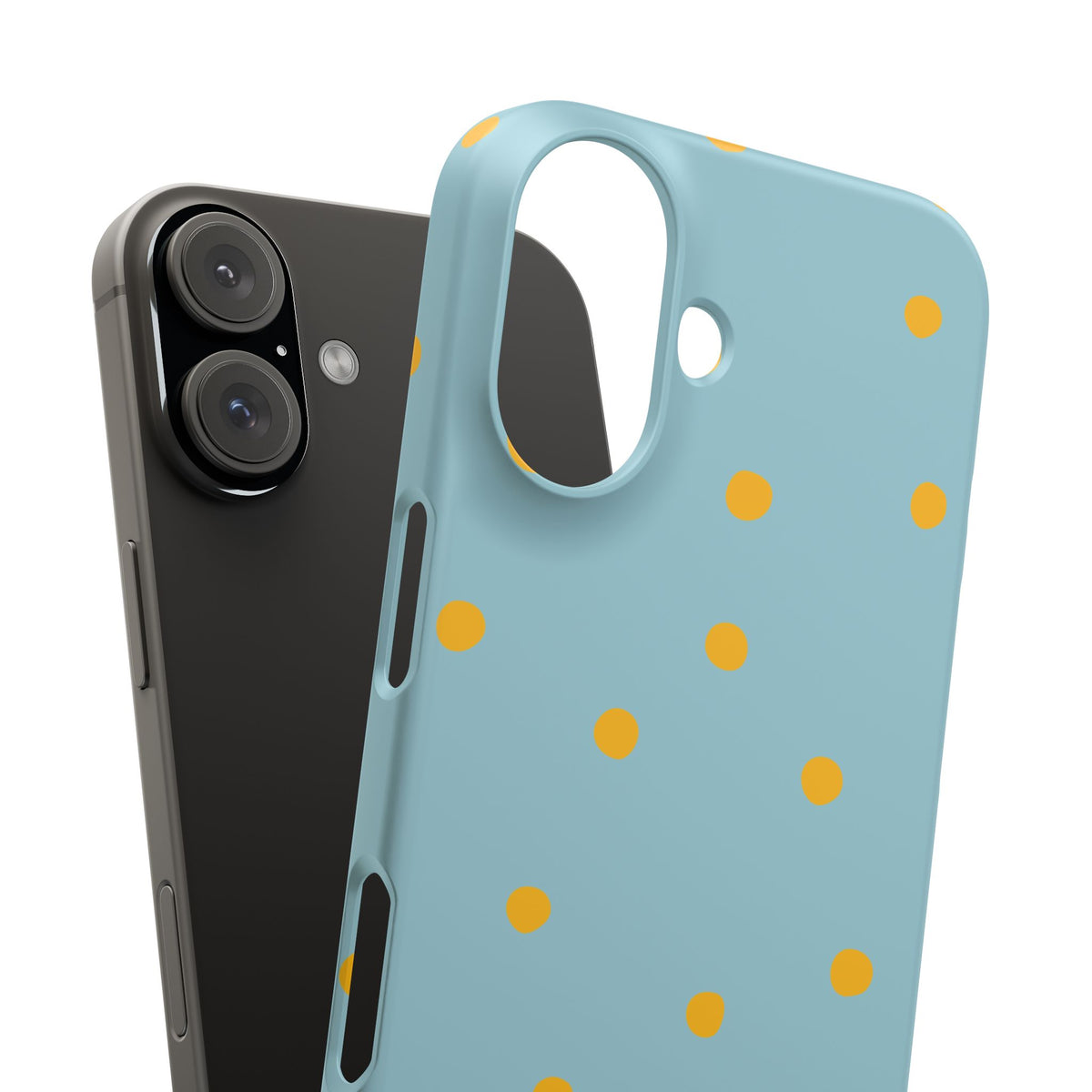 Blue & Yellow Polka Dot Snap Phone Case