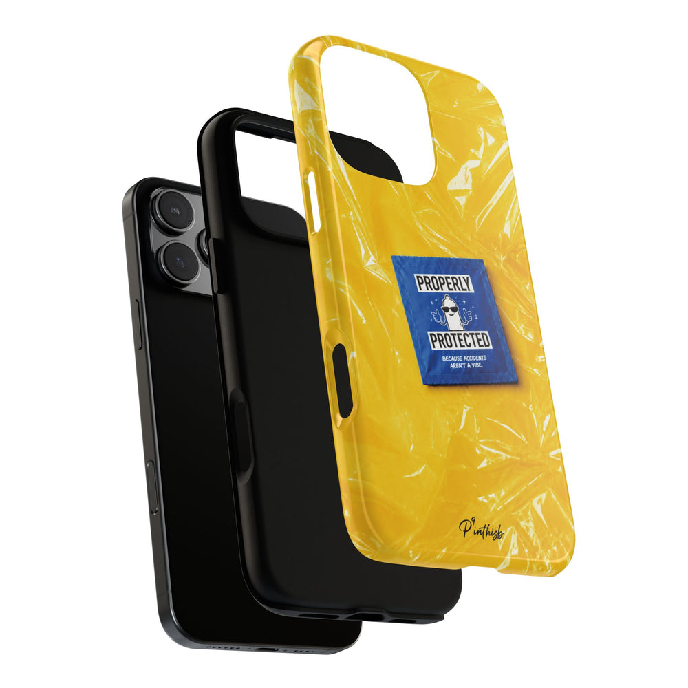 "Properly Protected" Graphic Phone Case
