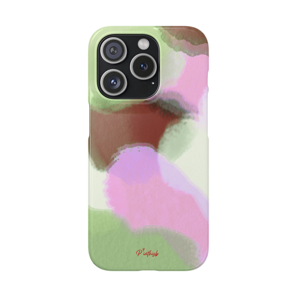 Abstract Pastel Camouflage Snap Phone Case