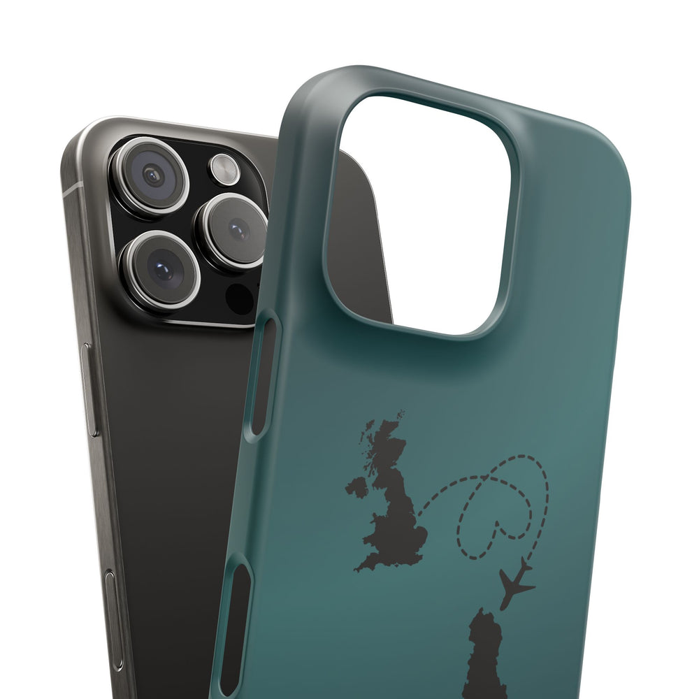 Copy of UK to Albania Pink Snap Phone Case