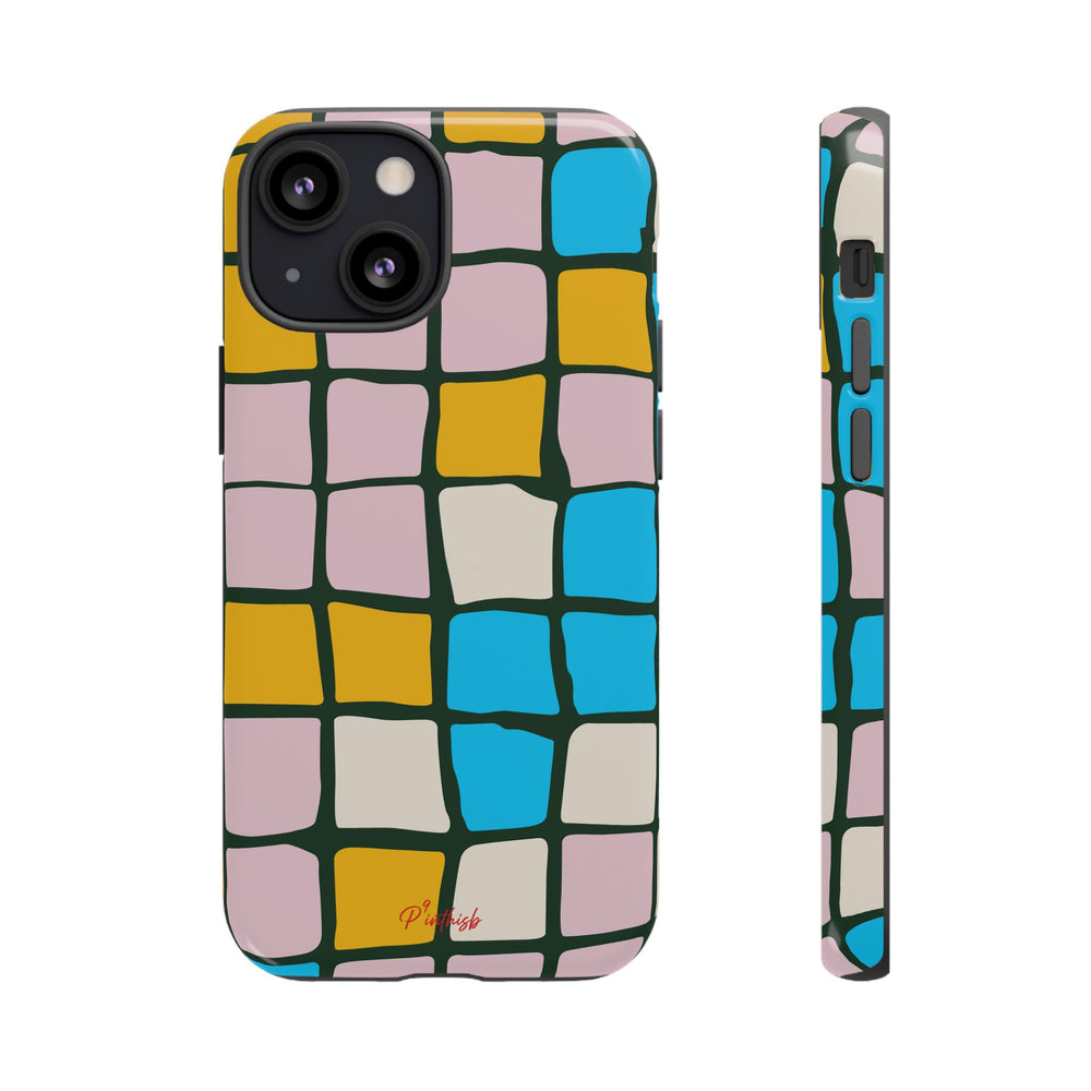 Color Grid Tough Phone Case