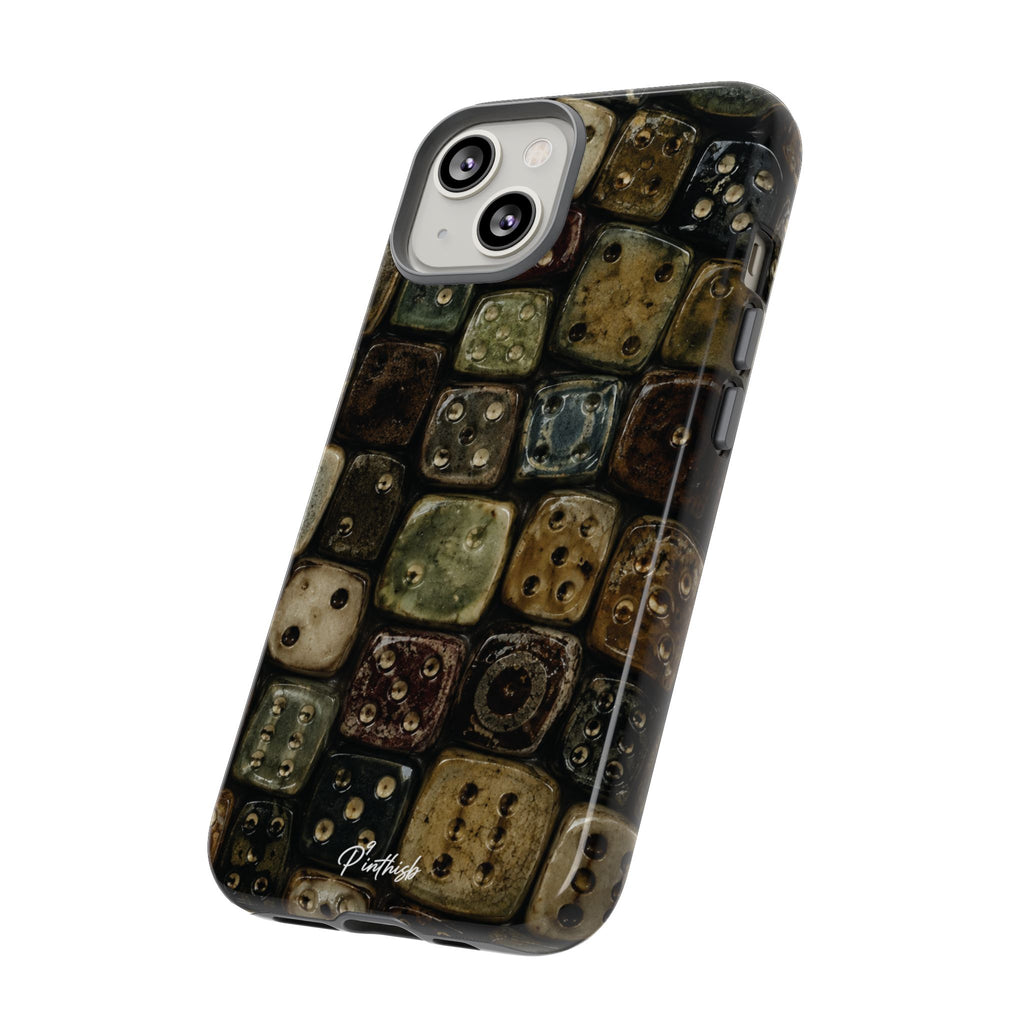 Vintage Dice Tile Phone Case