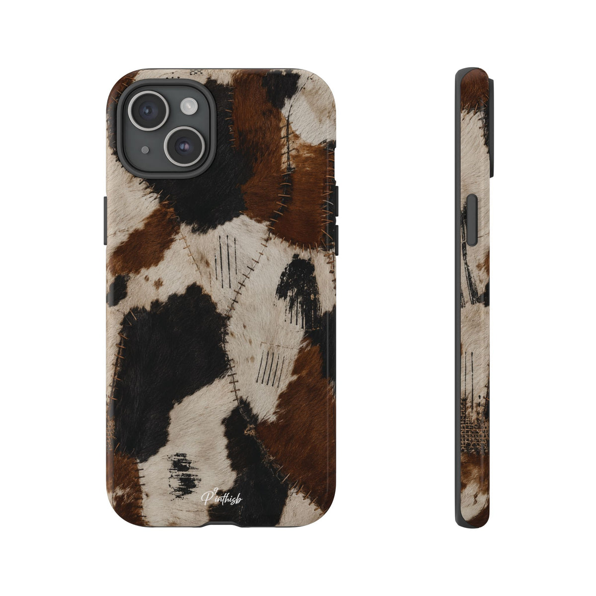 Brown & Black Animal Print Tough Case