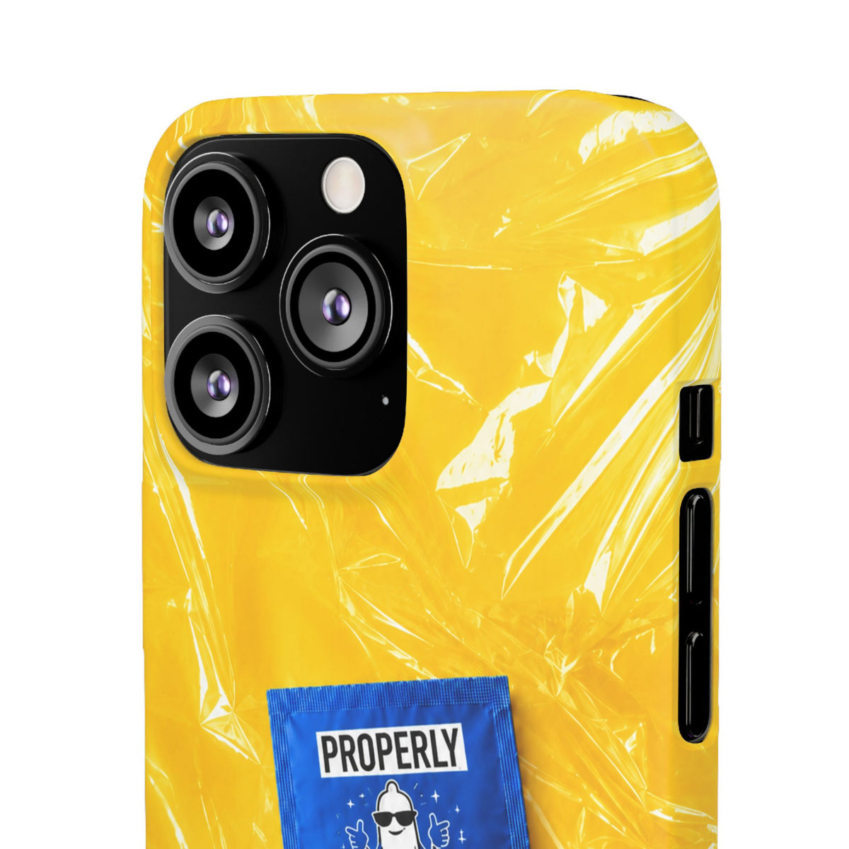 "Properly Protected" Graphic Snap Phone Case