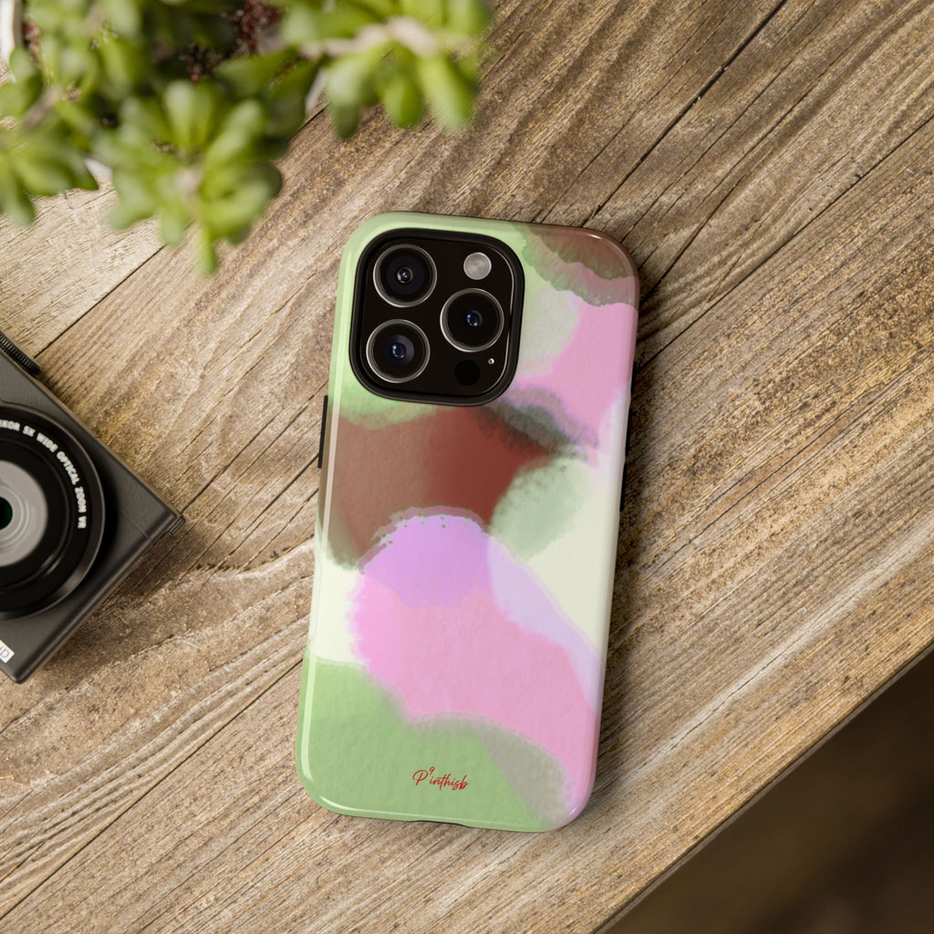 Abstract Pastel Camouflage Tough Phone Case