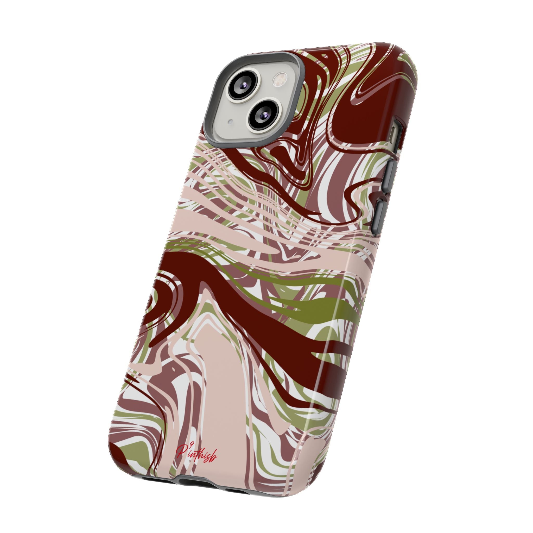 Abstract Marbled Tough Phone Case