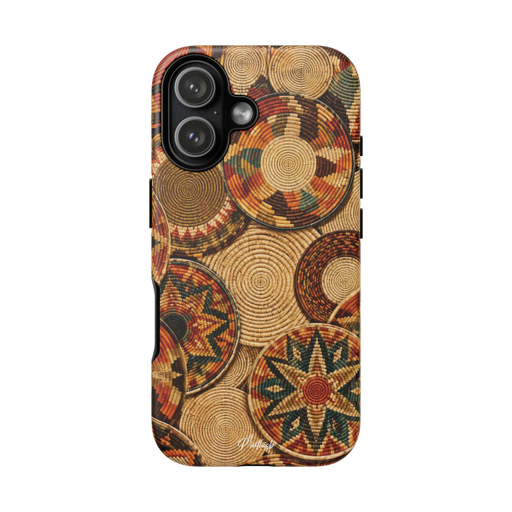 Bohemian Woven Basket Pattern Tough Case