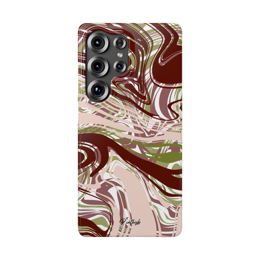 Abstract Marbled Snap Phone Case
