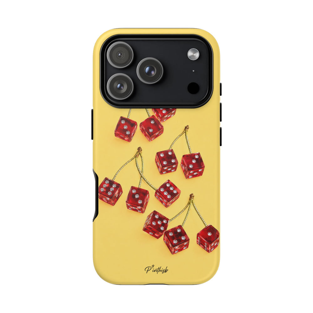 Cherry Dice Tough Phone Case