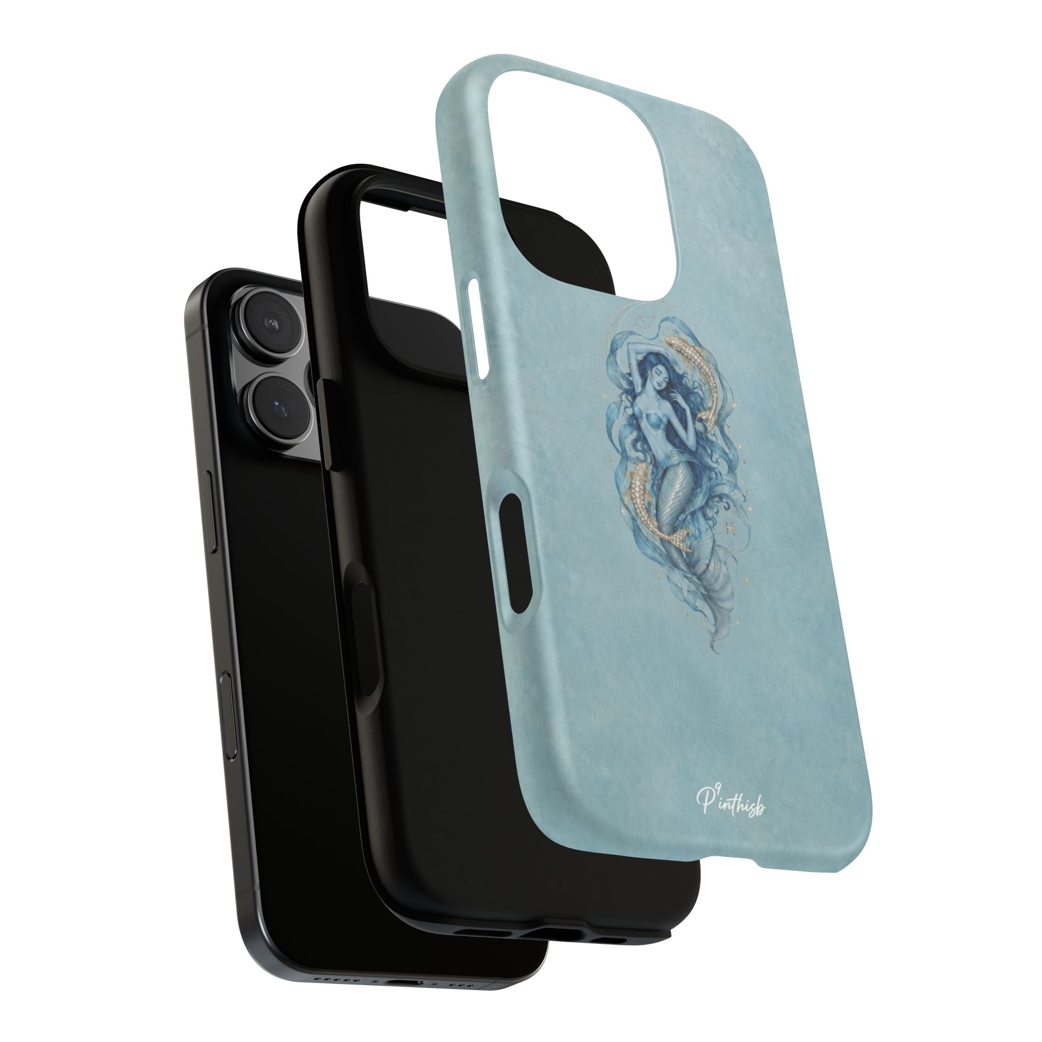 Pisces Zodiac Glitter Phone Case