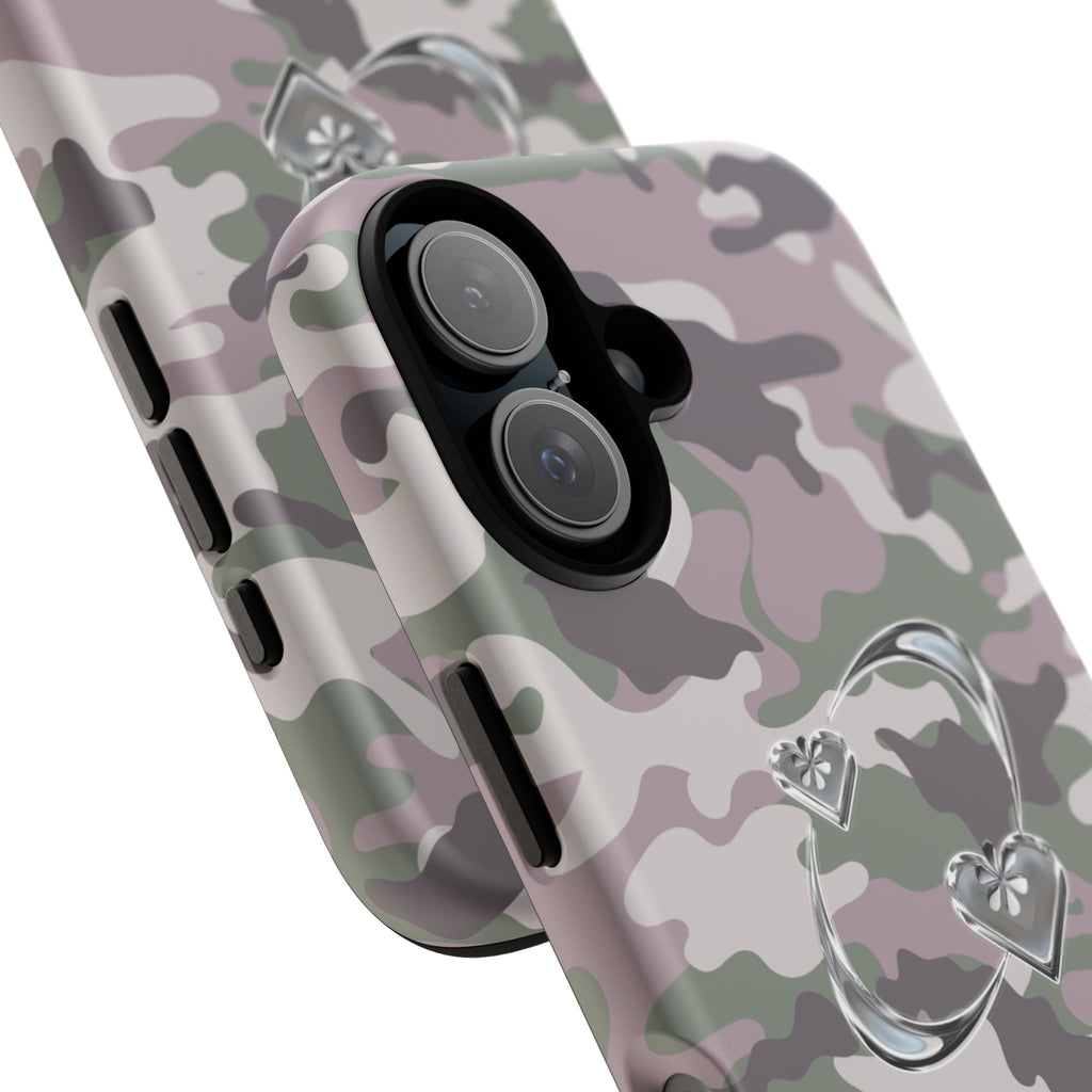 Camouflage Heart Tough Phone Case