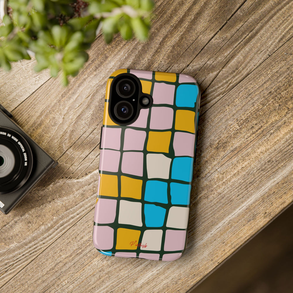 Color Grid Tough Phone Case