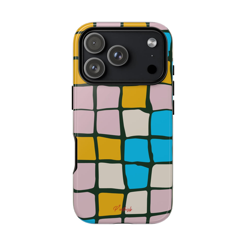 Color Grid Tough Phone Case