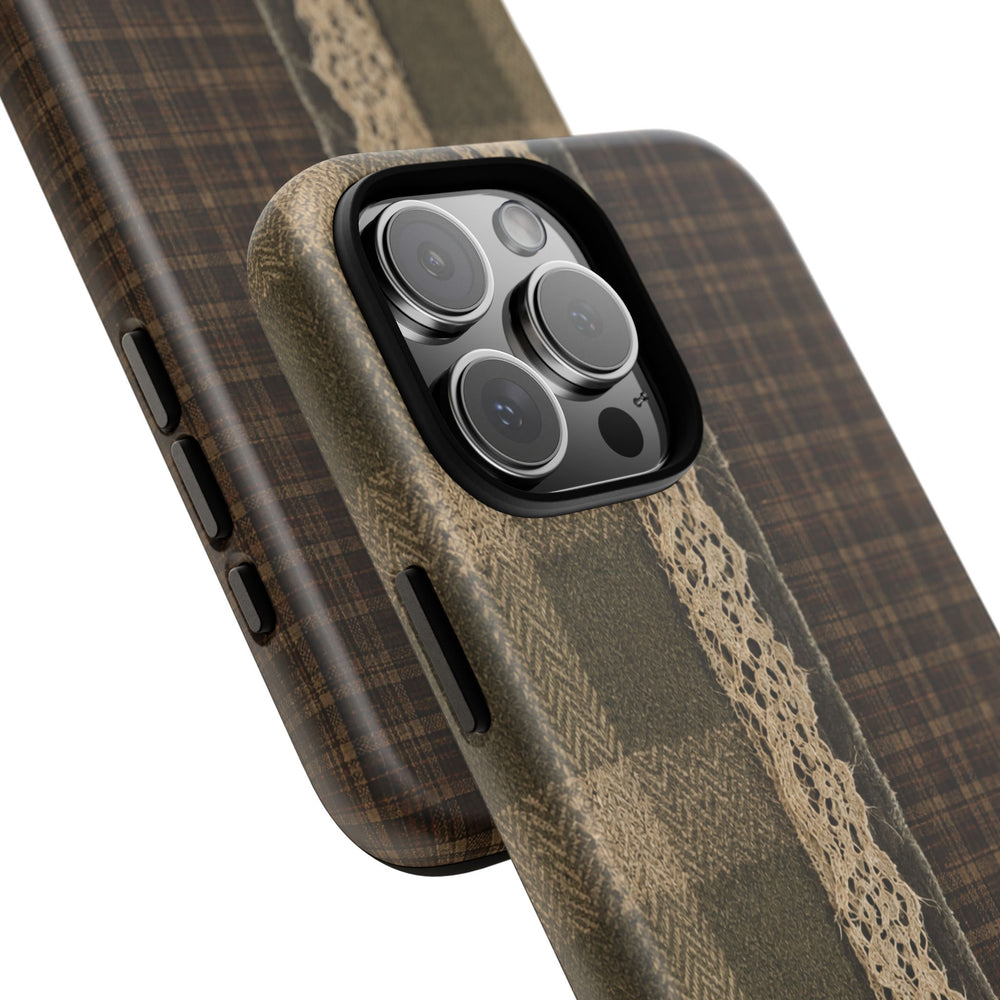 Plaid Lace Tough Phone Case